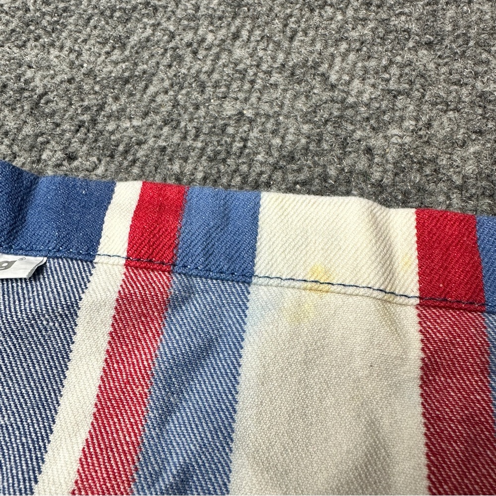Tag cloth napkins striped cotton red white blue USA patriotic America 4th July - Picture 10 of 11